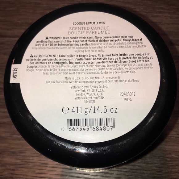 Victoria’s Secret Coconut & Palm Leaves candle - Picture 5 of 5